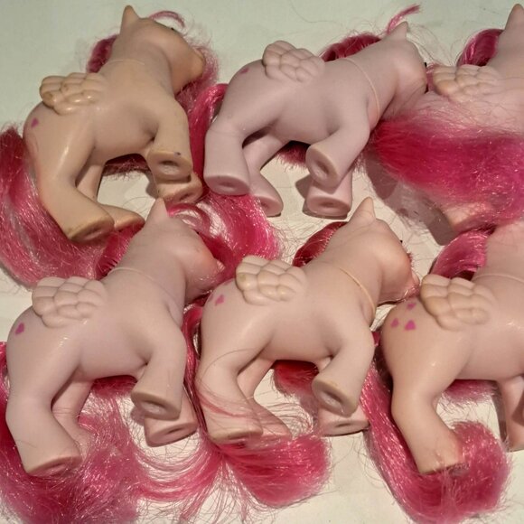 qty 6 baby BBE beddy bye eyed Hearthrobs vintage mlp my little ponies G1 - Picture 9 of 9